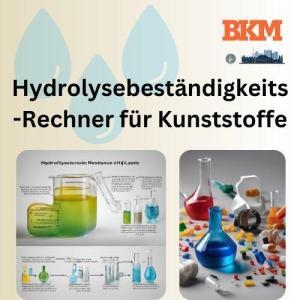 Hydrolysebeständigkeit von Kunststoffen berechnen